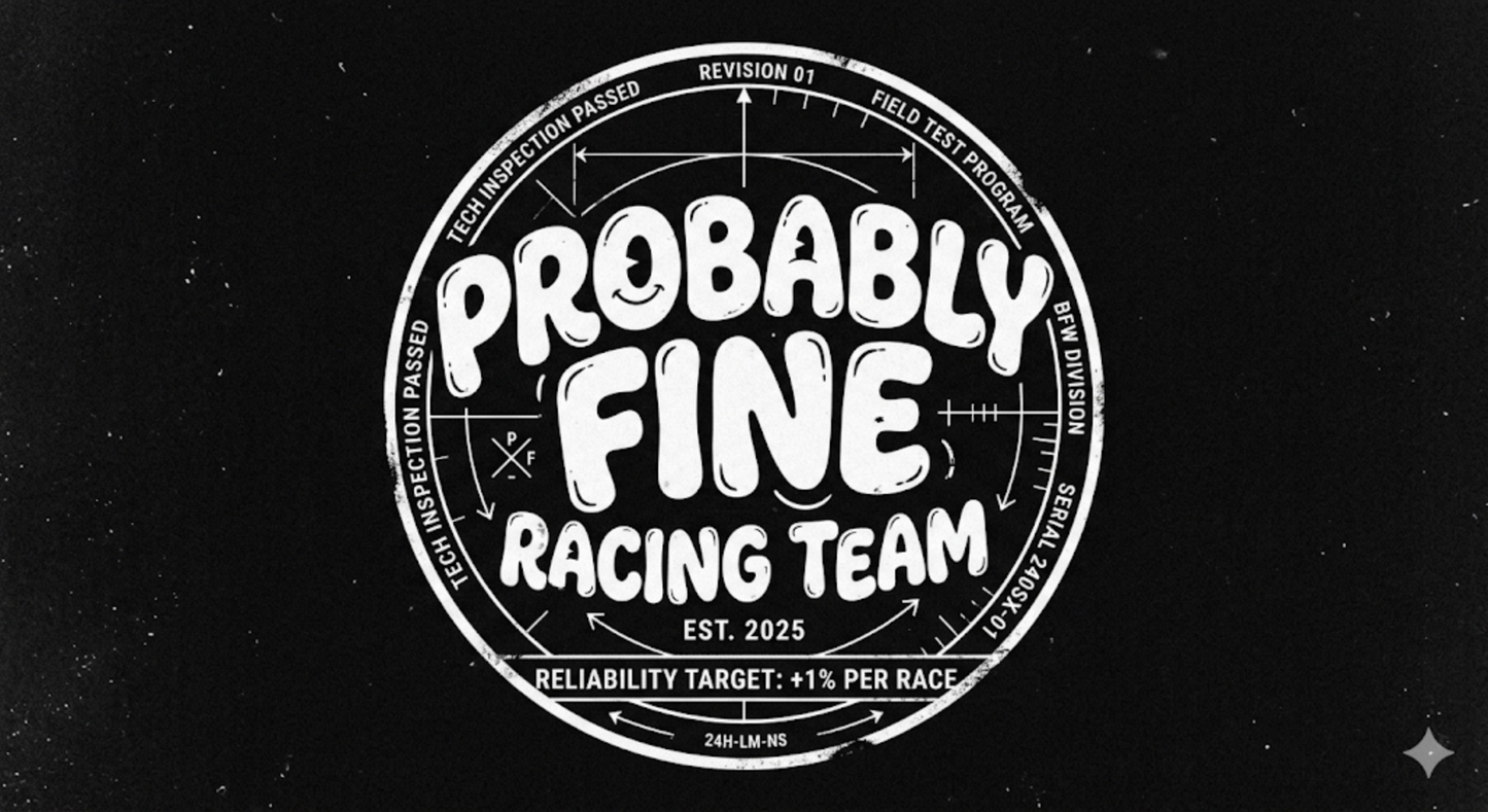 Probably Fine Sticker (Brushed Aluminum)