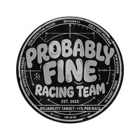 Probably Fine Sticker (Brushed Aluminum)